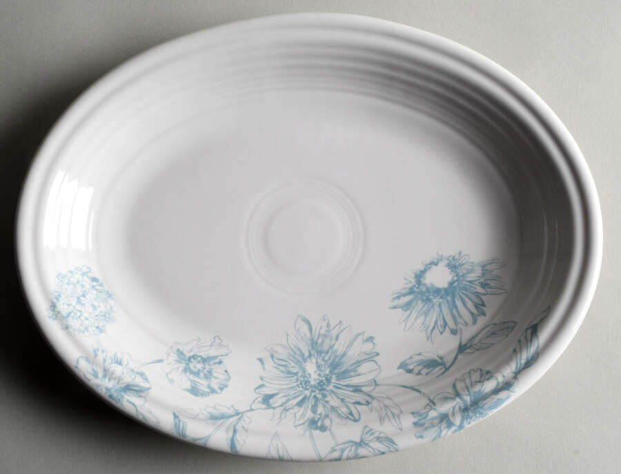 Fiesta Botanical Floral 11" Oval Serving Platter by Fiesta Tableware Company-1