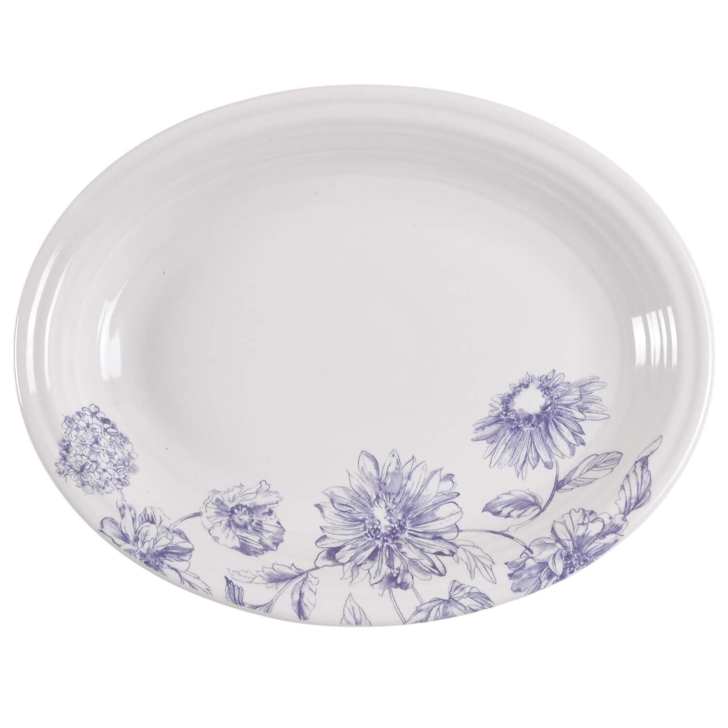 Fiesta Botanical Floral 11" Oval Serving Platter by Fiesta Tableware Company-1