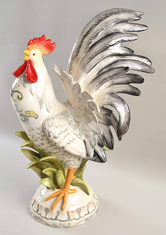 Figurines & Centerpieces Large Lantana Rooster Figurine by Fitz & Floyd-1