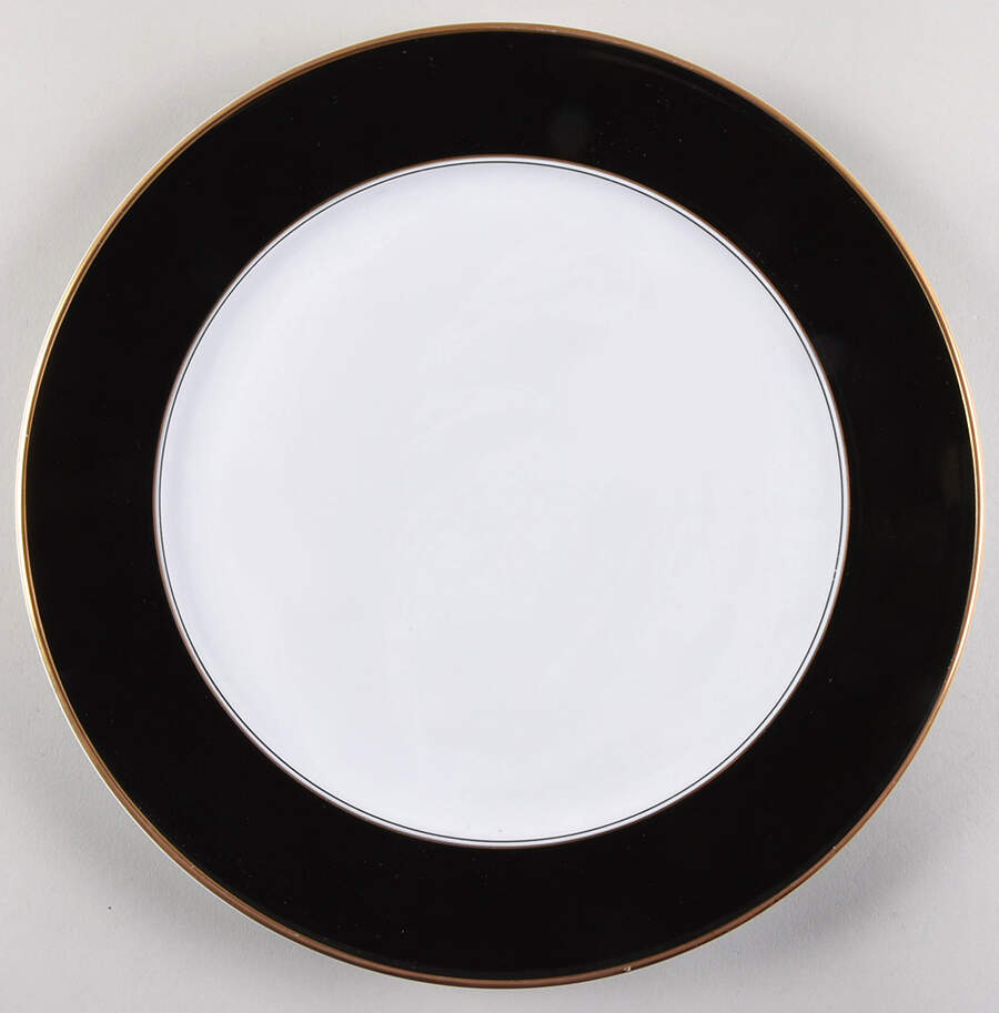 Renaissance Black (Switzerland) Service Plate (Charger) by Fitz & Floyd-1