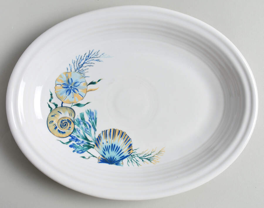 Fiesta Coastal Shores 11" Oval Serving Platter by Fiesta Tableware Company-1