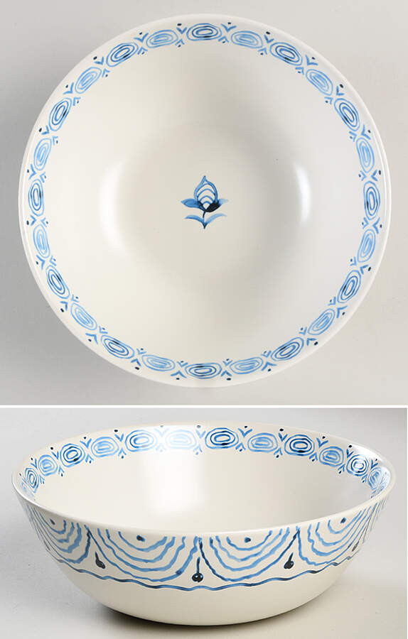 Sicily Blue 8" Round Serving Bowl by Fitz & Floyd-1