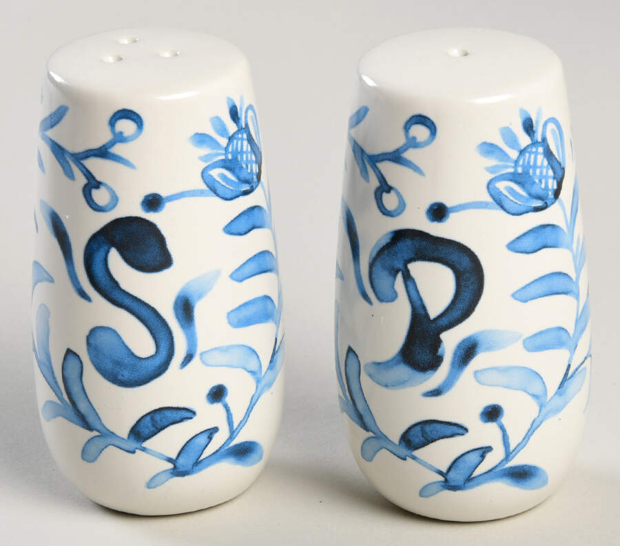 Sicily Blue Salt & Pepper Set by Fitz & Floyd-1