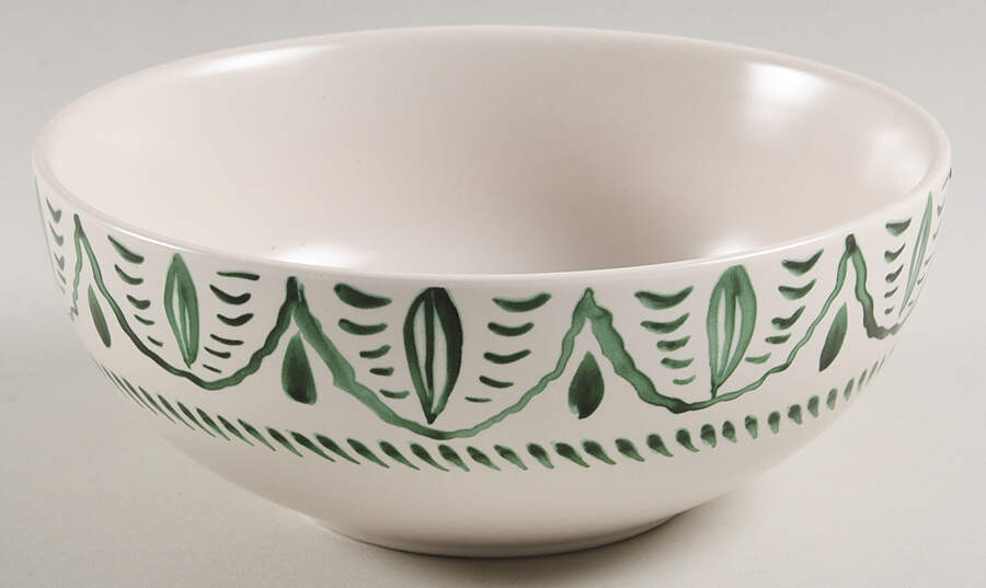 Sicily Green Soup/Cereal Bowl by Fitz & Floyd-1