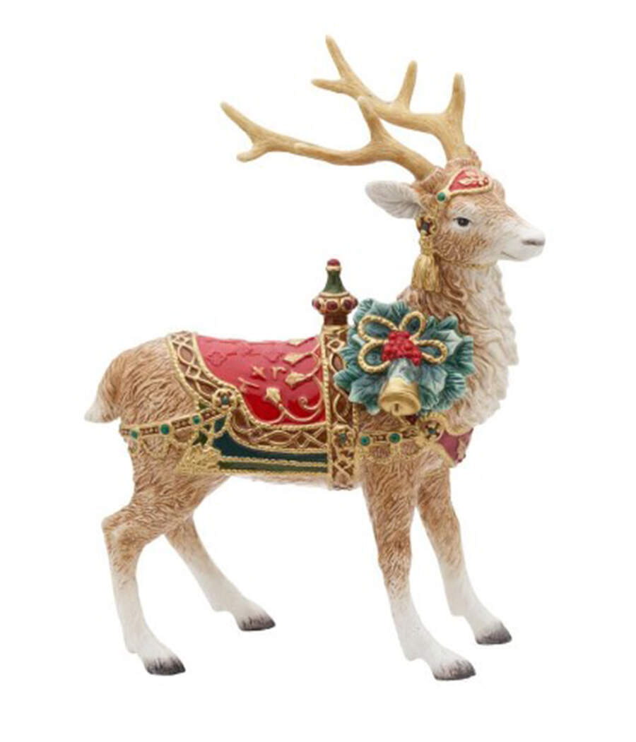 Noel Holiday Deer Figurine by Fitz and Floyd-1