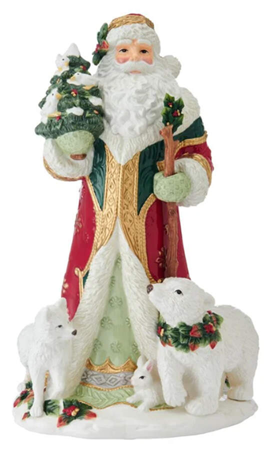 Woodland Holiday (2024) Santa Claus Figurine by Fitz and Floyd-1