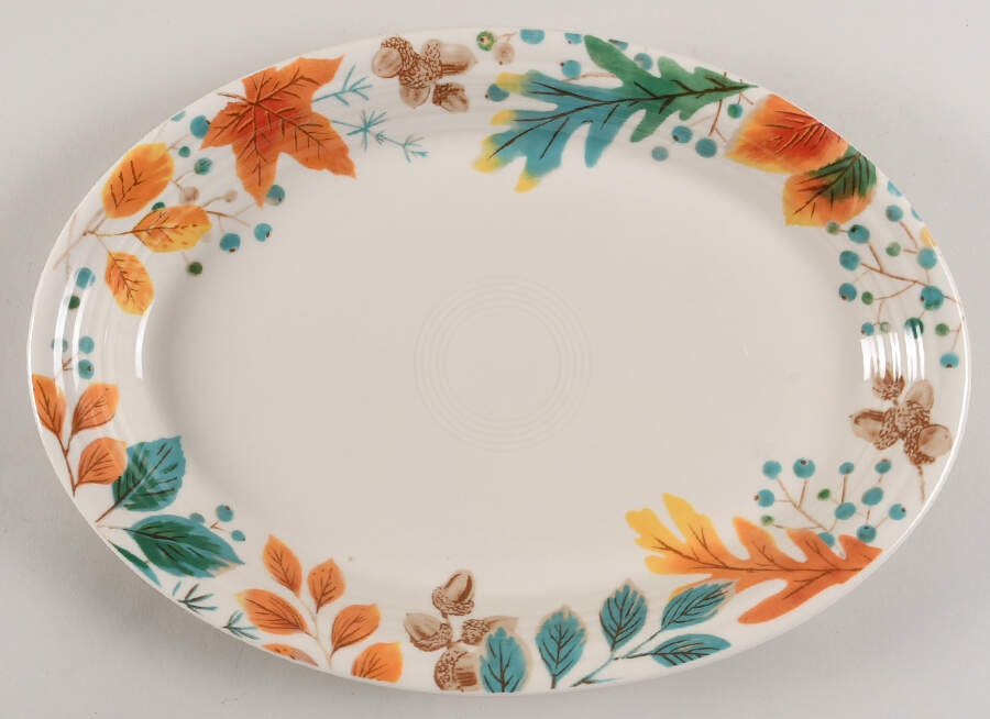 Fiesta Autumn Fields 13" Oval Serving Platter by Fiesta Tableware Company-1