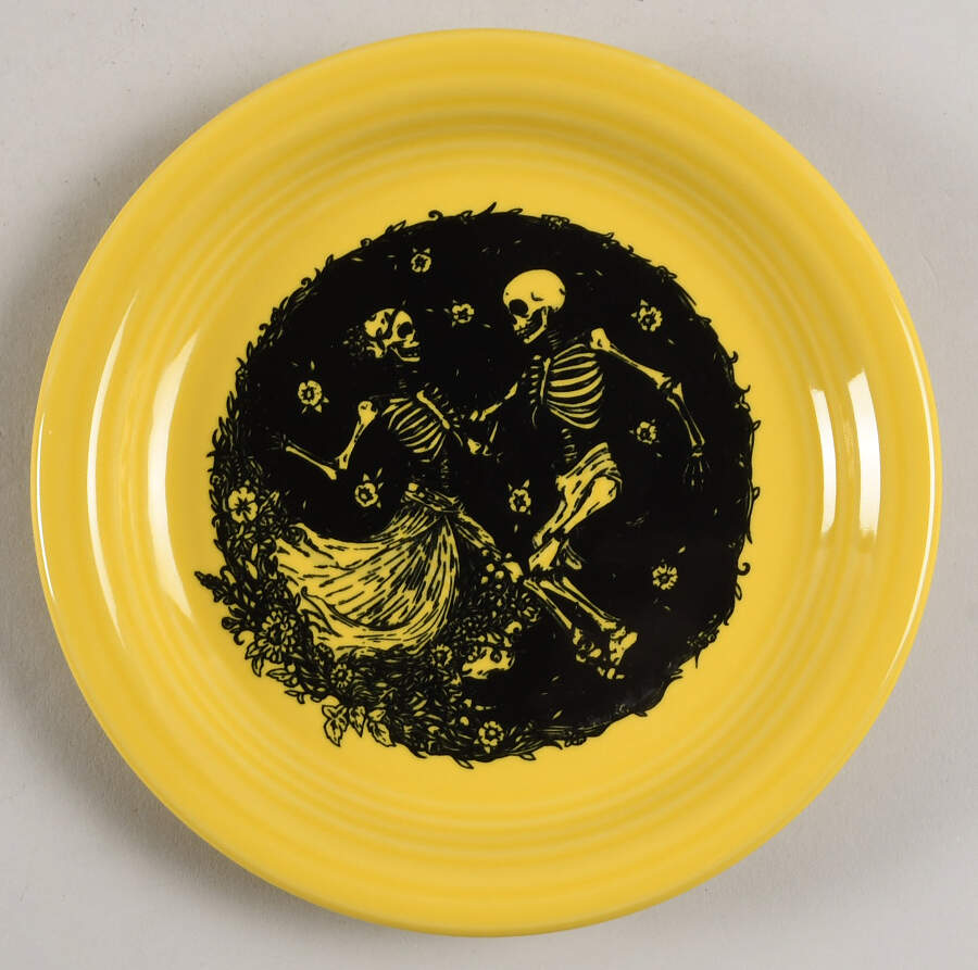 Fiesta Skeleton Duet Bread & Butter Plate by Fiesta Tableware Company-1