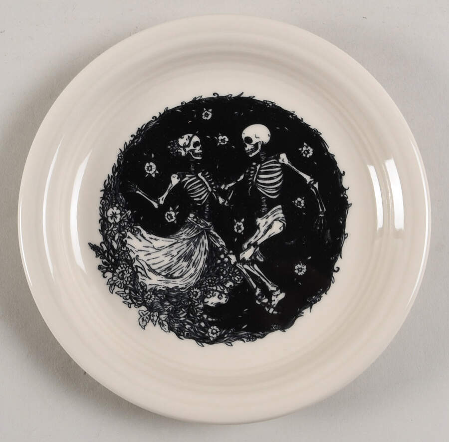 Fiesta Skeleton Duet Bread & Butter Plate by Fiesta Tableware Company-1