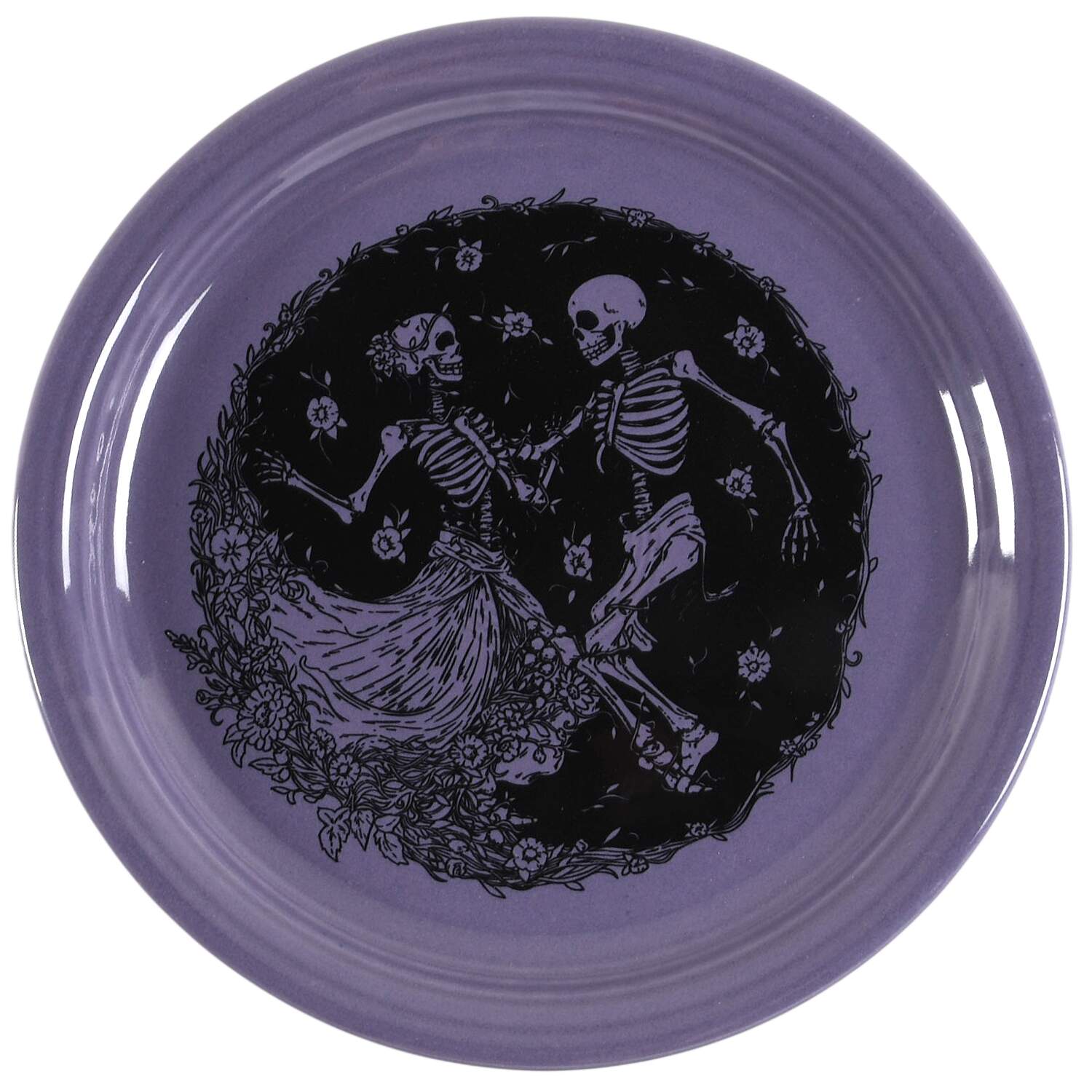 Fiesta Skeleton Duet Luncheon Plate by Fiesta Tableware Company-1