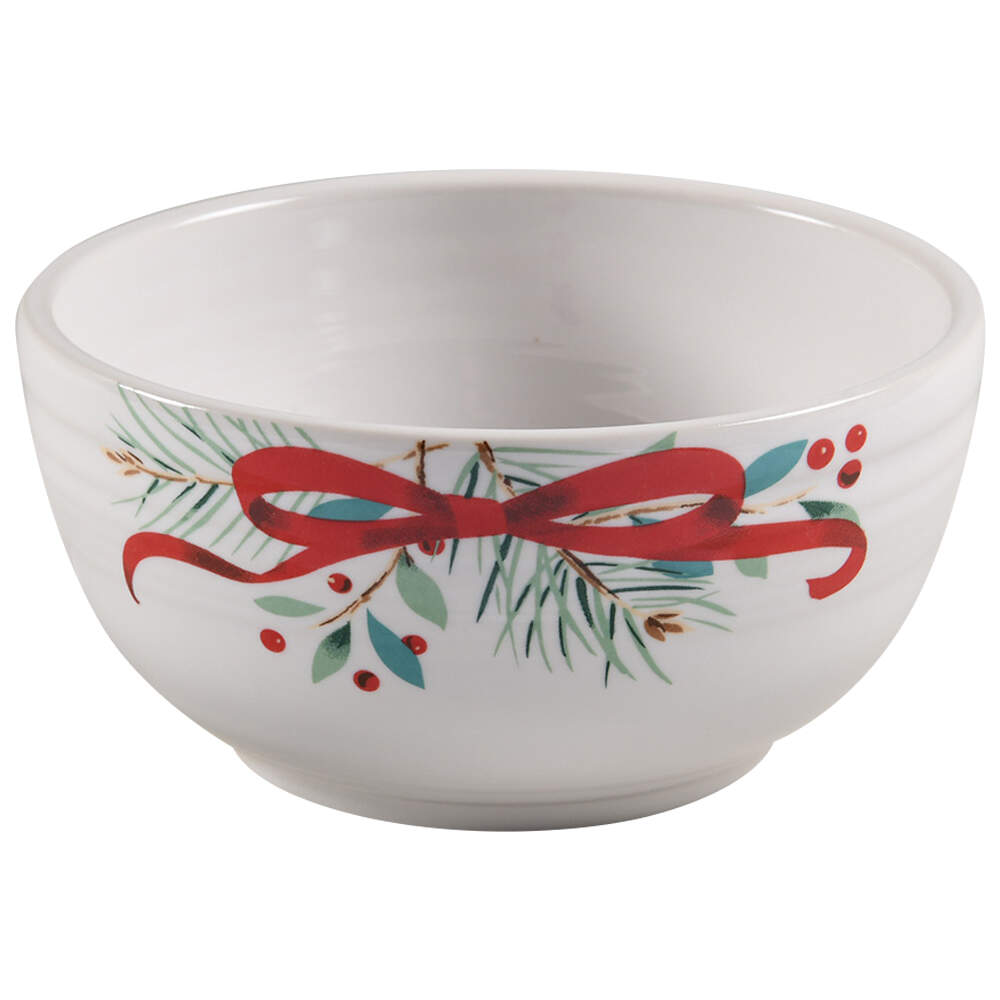 Fiesta Holly Berry Christmas Garland 22 Oz Small Bistro Bowl by Fiesta Tableware Company-1