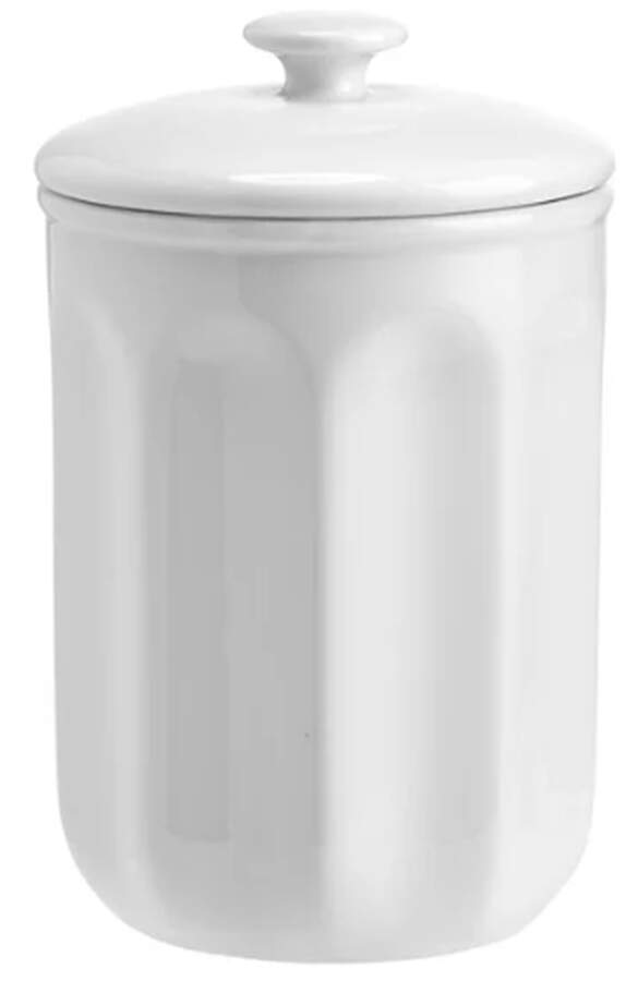 Everyday White Vintage Small Canister & Lid by Fitz and Floyd-1