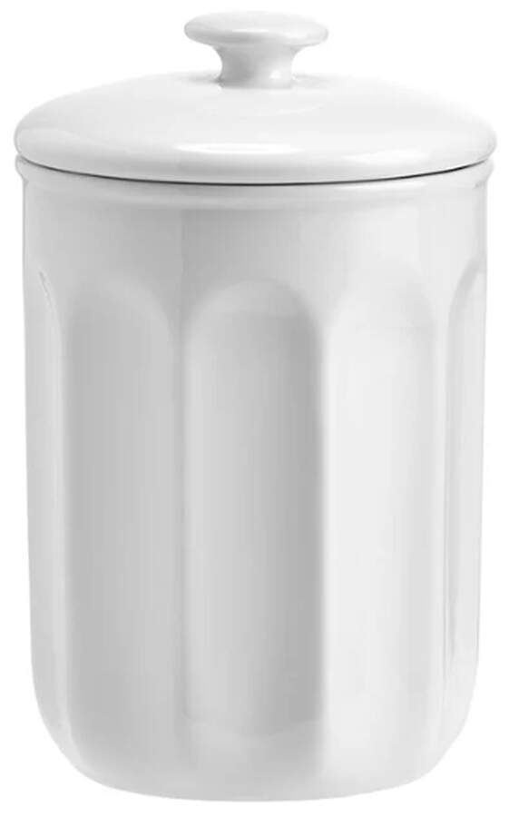 Everyday White Vintage Medium Canister & Lid by Fitz and Floyd-1