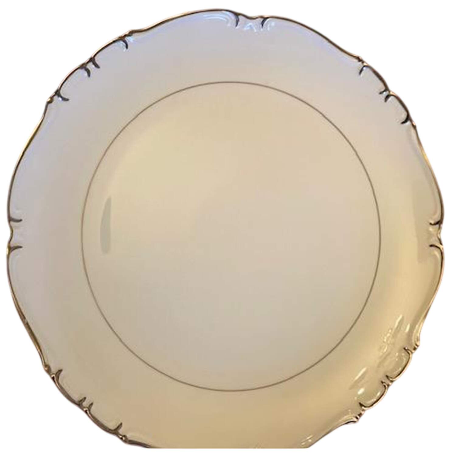 Barony Gold 11" Chop Plate (Round Platter) by Fine China of Japan-1