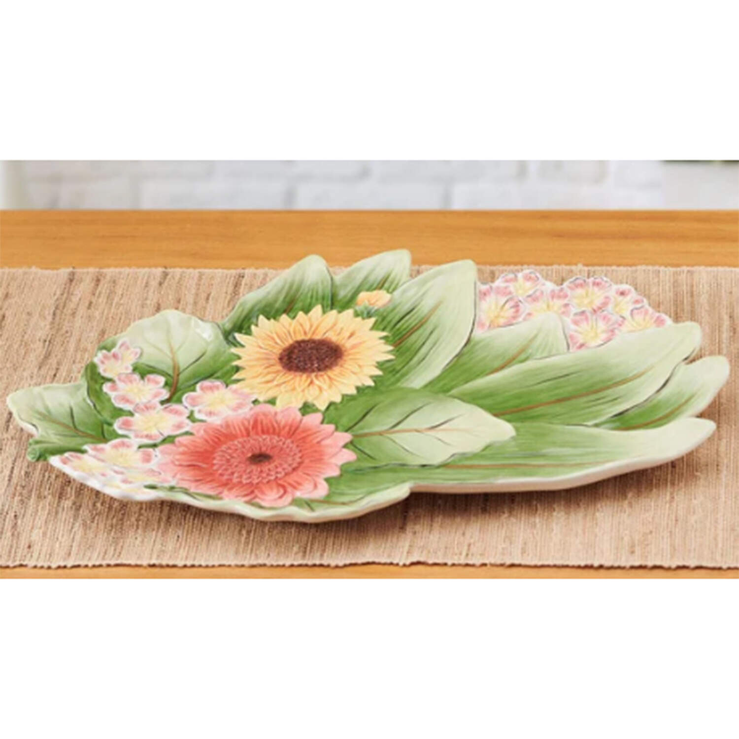 Provence Sunflower Hors d'Oeuvre Tray by Fitz and Floyd-1