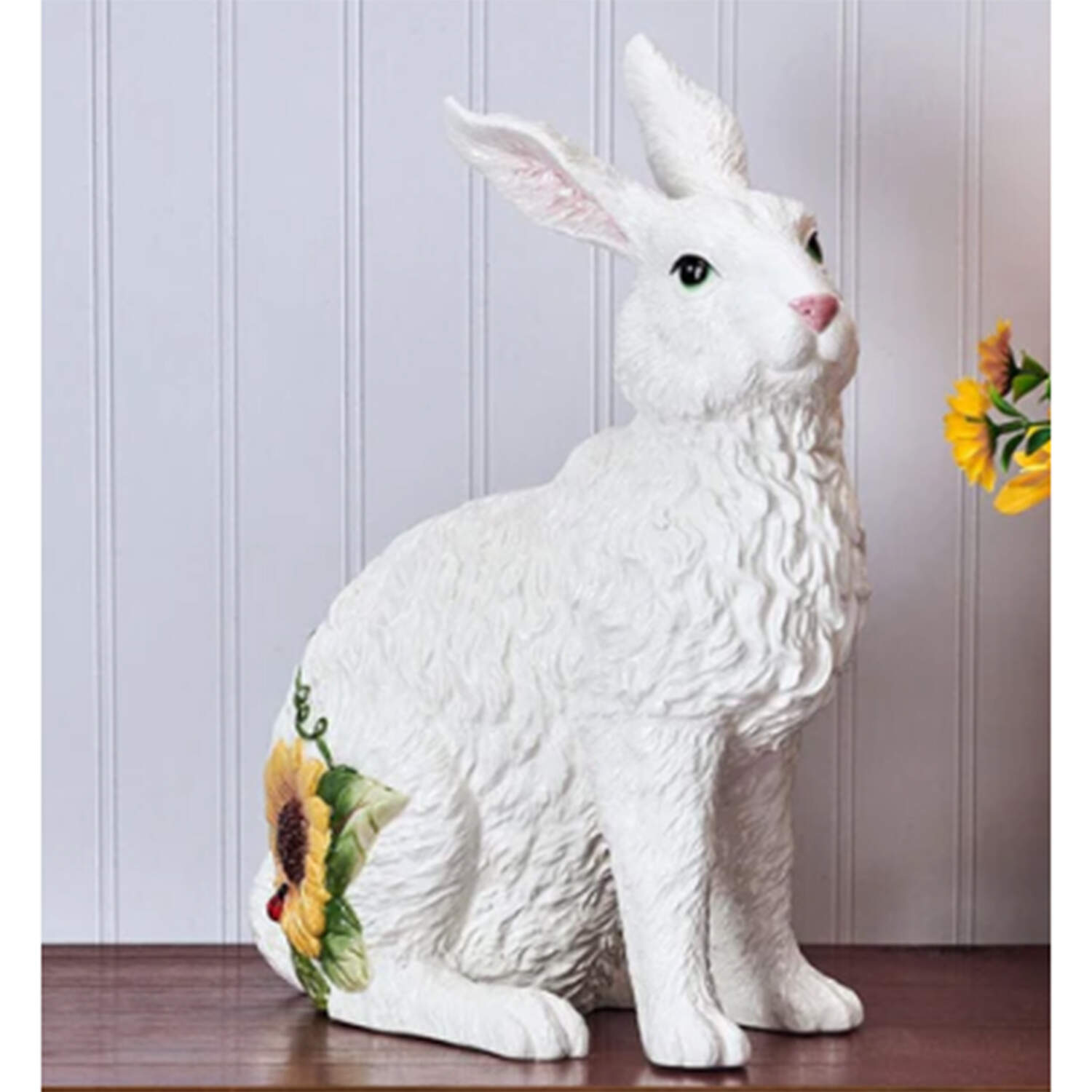 Sunflower Rabbit Standing Rabbit Figurine by Fitz and Floyd-1