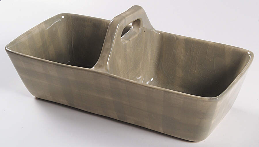 GAB2 (Square) 11" Oval Divided Vegetable Bowl by Gabriel-1