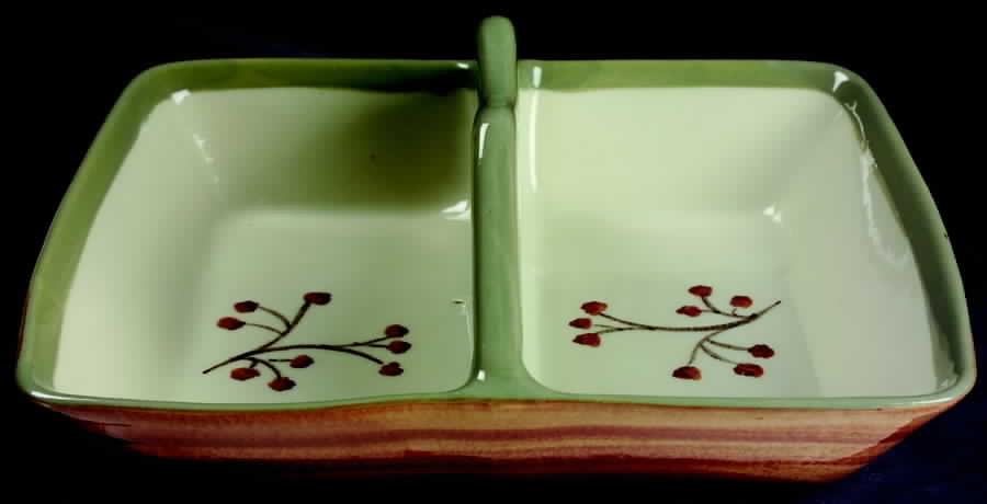 Twig & Weed Rectangular Divided Vegetable Bowl by Gabriel-1