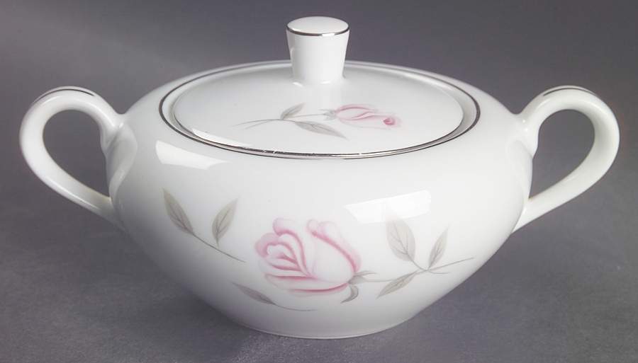 Argent Rose Sugar Bowl & Lid by Gambles Import-1