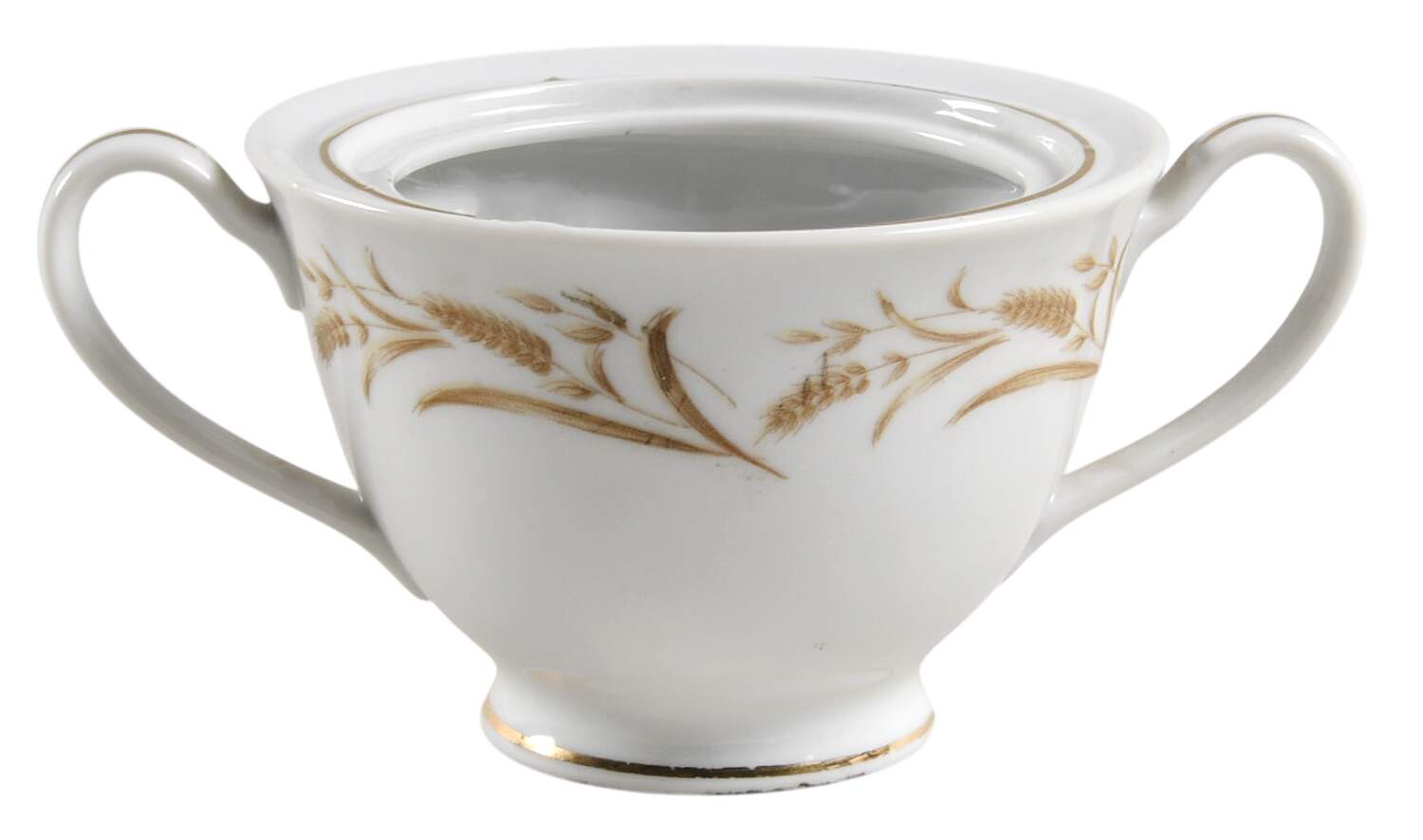Golden Wheat (Gold Trim) Sugar Bowl No Lid by Gambles Import-1