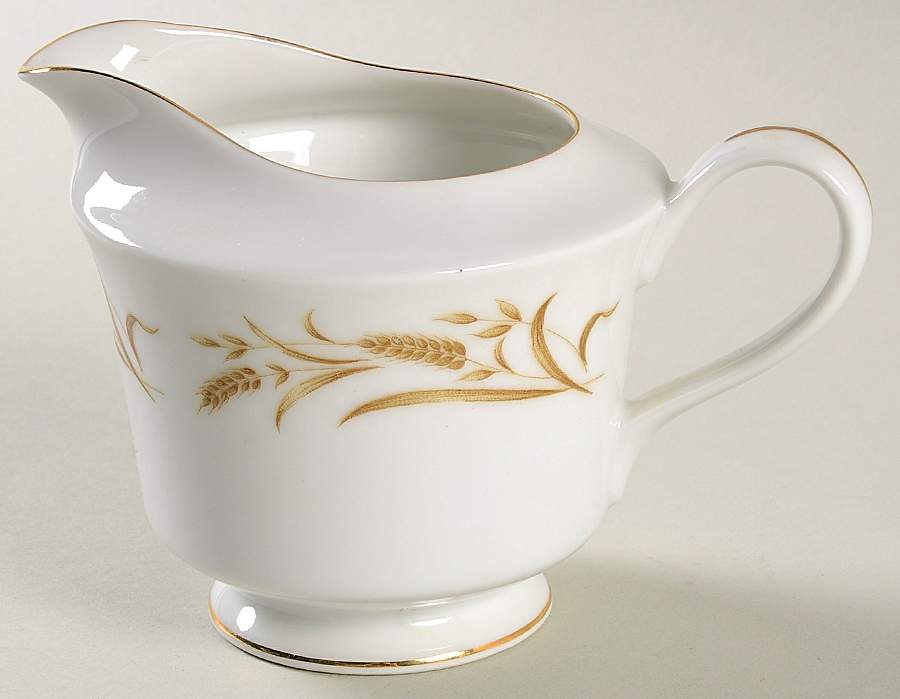 Golden Wheat (Gold Trim) Creamer by Gambles Import-1
