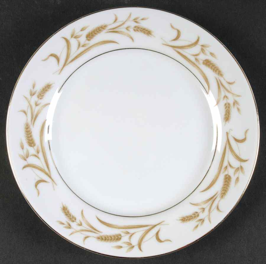 Golden Wheat (Gold Trim) Bread & Butter Plate by Gambles Import-1