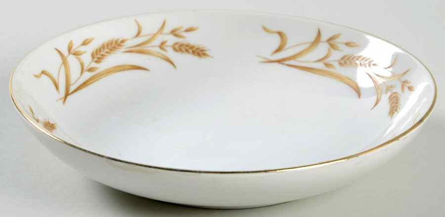 Golden Wheat (Gold Trim) Fruit/Dessert (Sauce) Bowl by Gambles Import-1