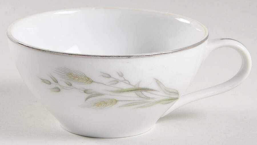 Golden Wheat (Platinum Trim) Flat Cup by Gambles Import-1