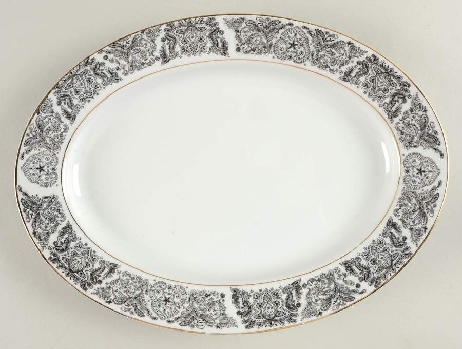 Prado 12" Oval Serving Platter by Gambles Import-1