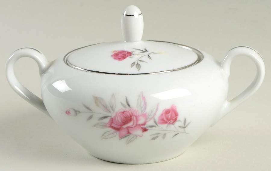 Rosealinda Sugar Bowl & Lid by Gambles Import-1