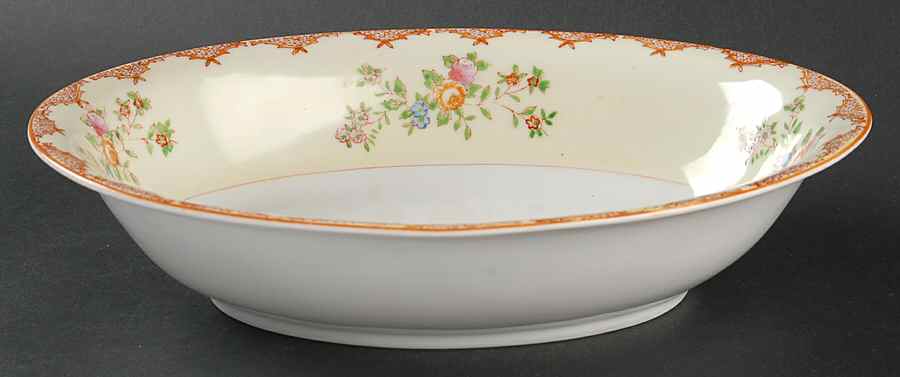 GAR1 10" Oval Vegetable Bowl by Garden (Japan)-1