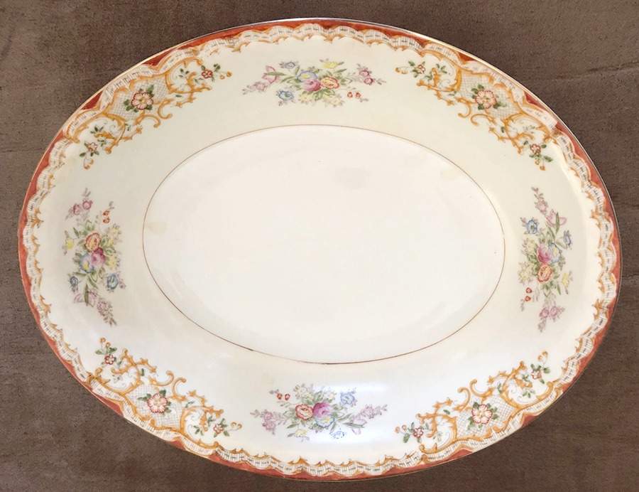 GAR4 9" Oval Vegetable Bowl by Garden (Japan)-1