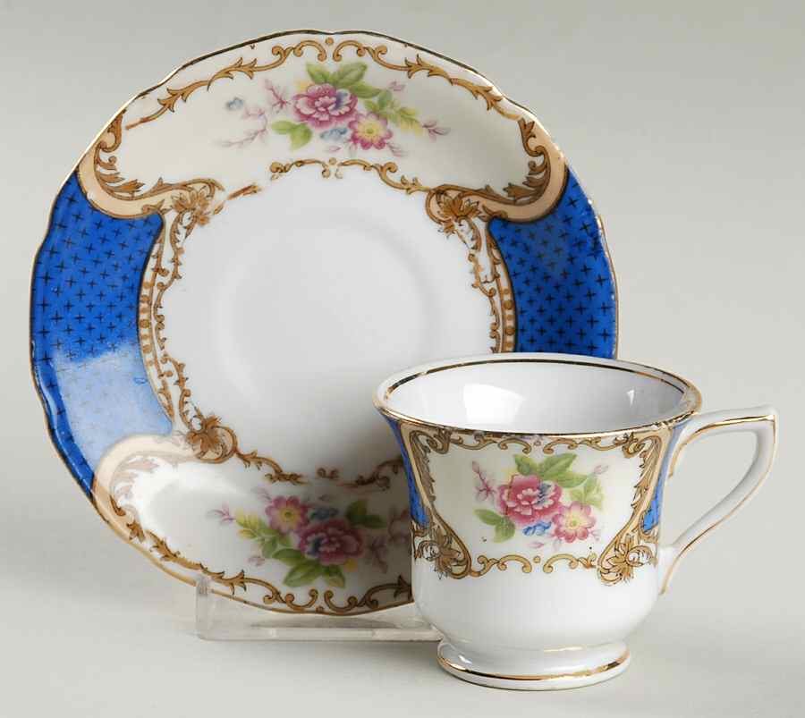 GCA2 Footed Demitasse Cup & Saucer Set by Gold Castle-1