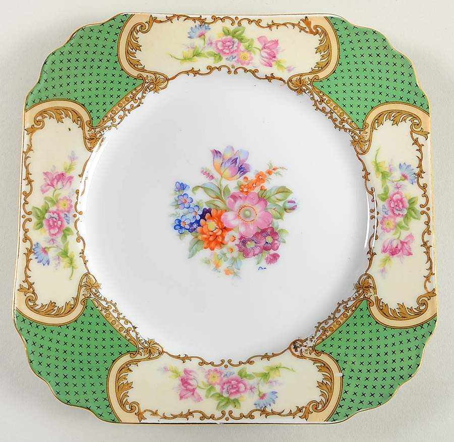GCA4 Square Luncheon Plate by Gold Castle-1