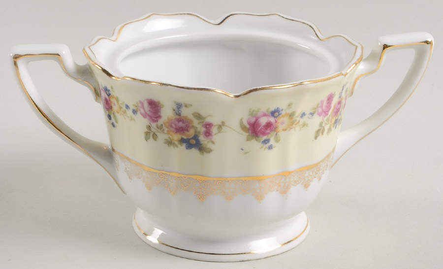 Hostess Sugar Bowl No Lid by Gold Castle-1