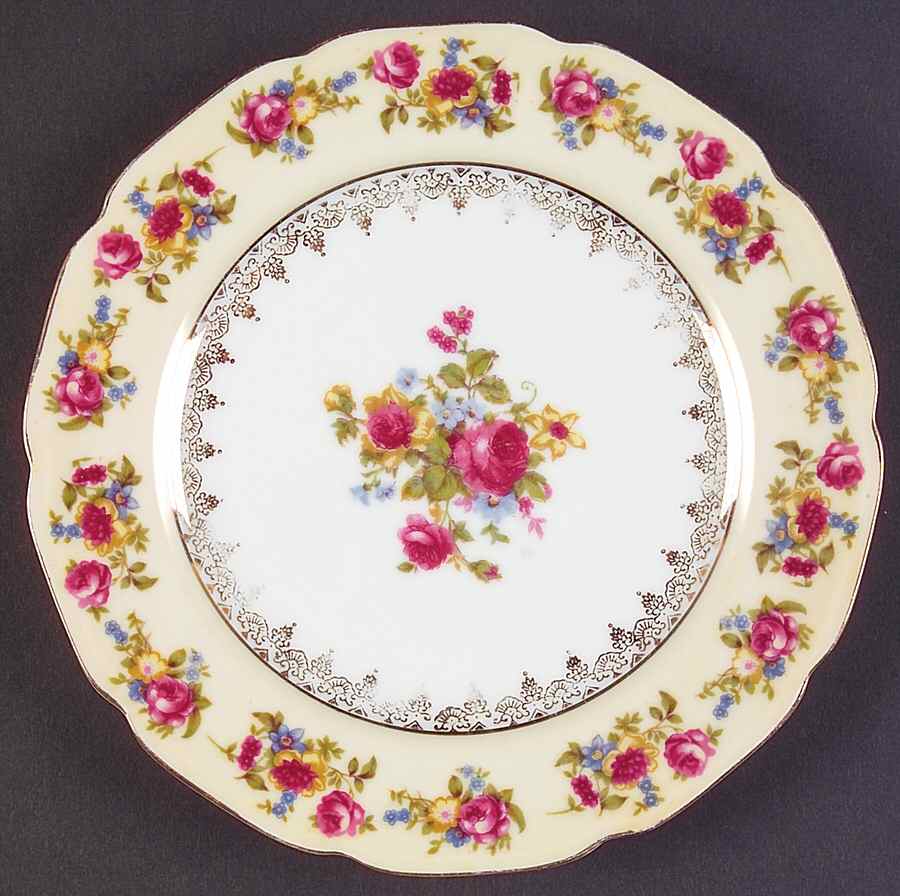 Hostess Salad Plate by Gold Castle-1