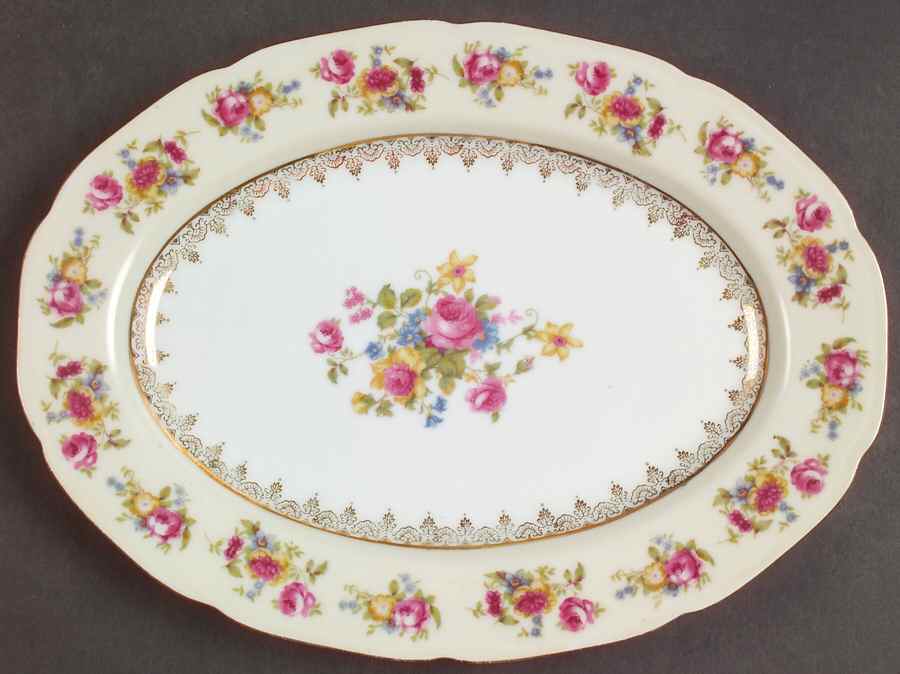 Hostess 10" Oval Serving Platter by Gold Castle-1