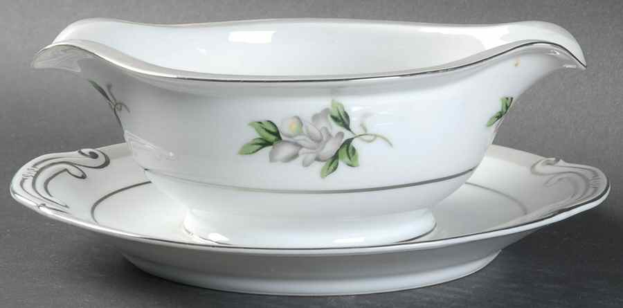 First Love Gravy Boat with Attached Underplate by Gold Coast-1