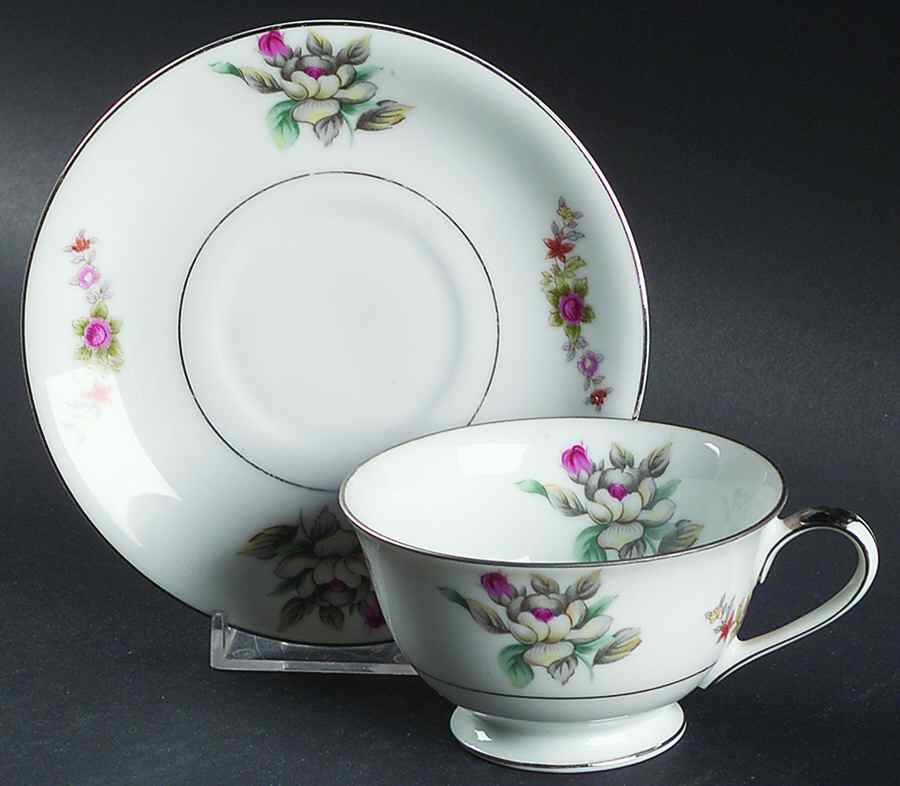 Southern Romance Footed Cup & Saucer Set by Gold Coast-1