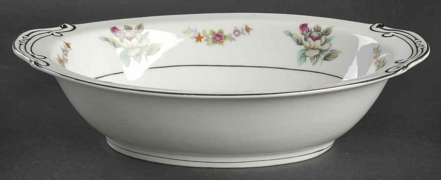 Southern Romance 10" Oval Vegetable Bowl by Gold Coast-1