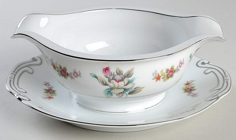 Southern Romance Gravy Boat with Attached Underplate by Gold Coast-1