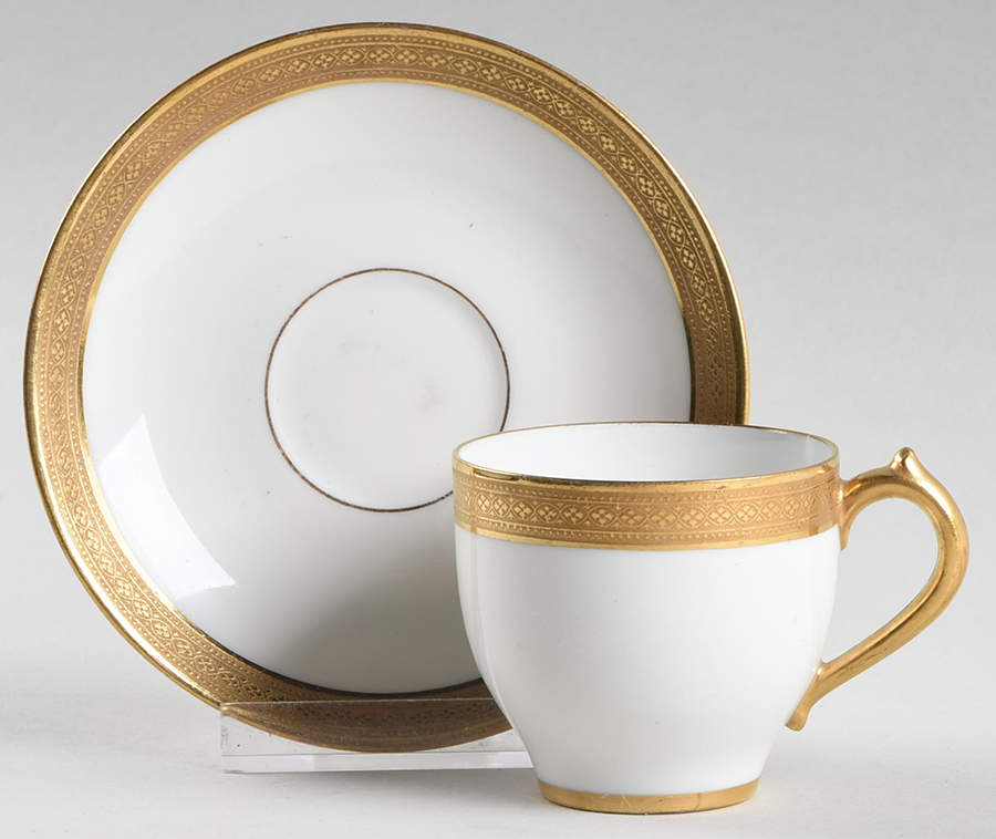 GDA1 Flat Demitasse Cup & Saucer Set by Gerard, Dufraisseix & Abbot-1