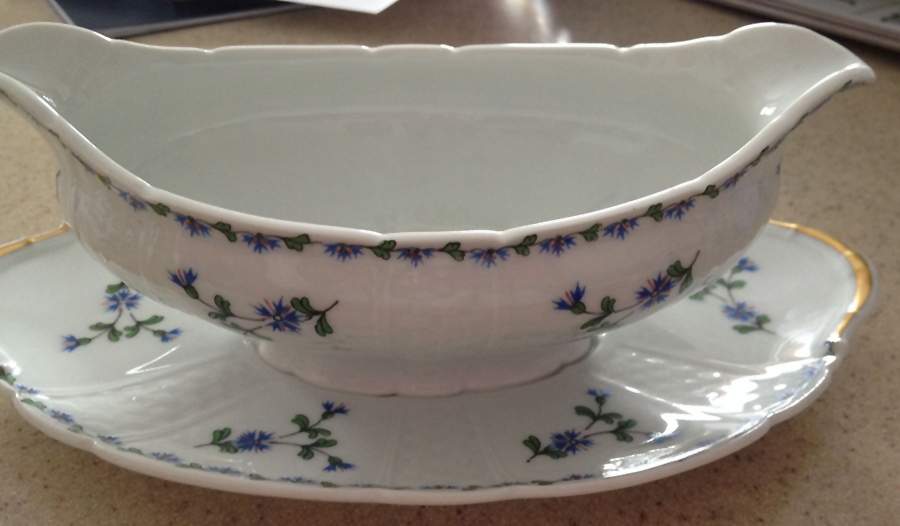 GDA24 Gravy Boat with Attached Underplate by Gerard, Dufraisseix & Abbot-1
