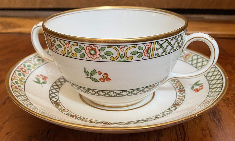 GDA31 Flat Cream Soup Bowl & Saucer Set by Gerard, Dufraisseix & Abbot-1