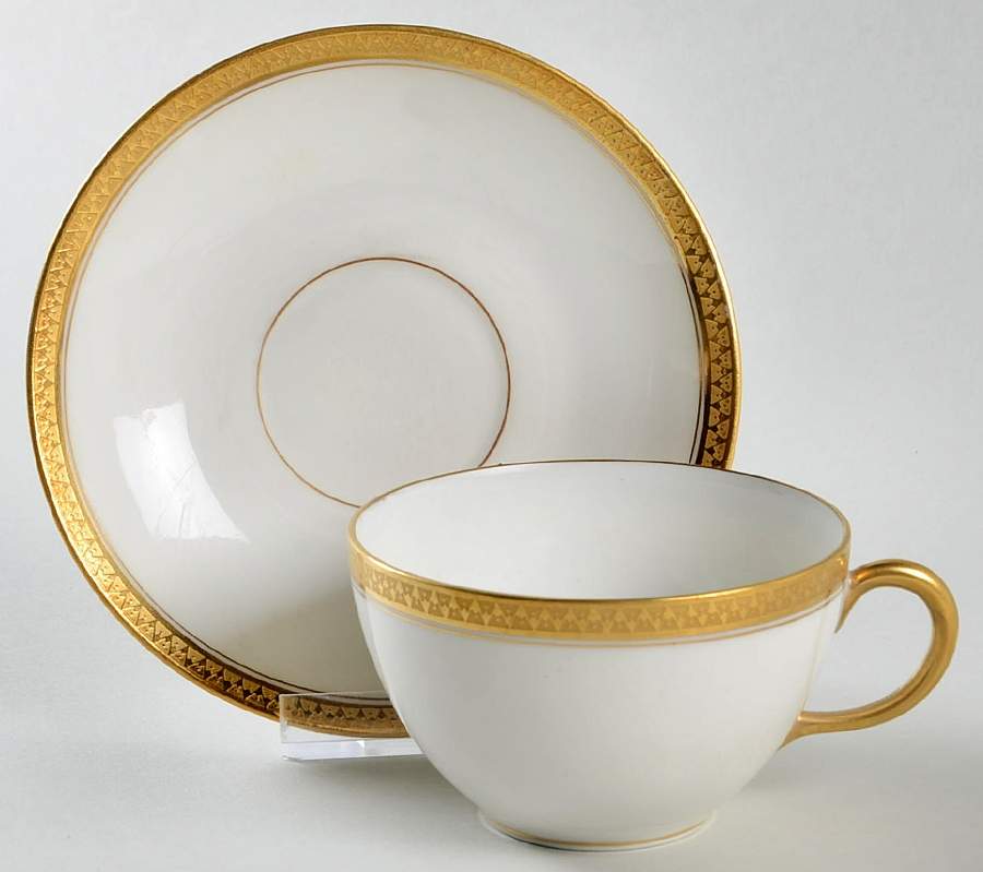 GDA5 Flat Demitasse Cup & Saucer Set by Gerard, Dufraisseix & Abbot-1