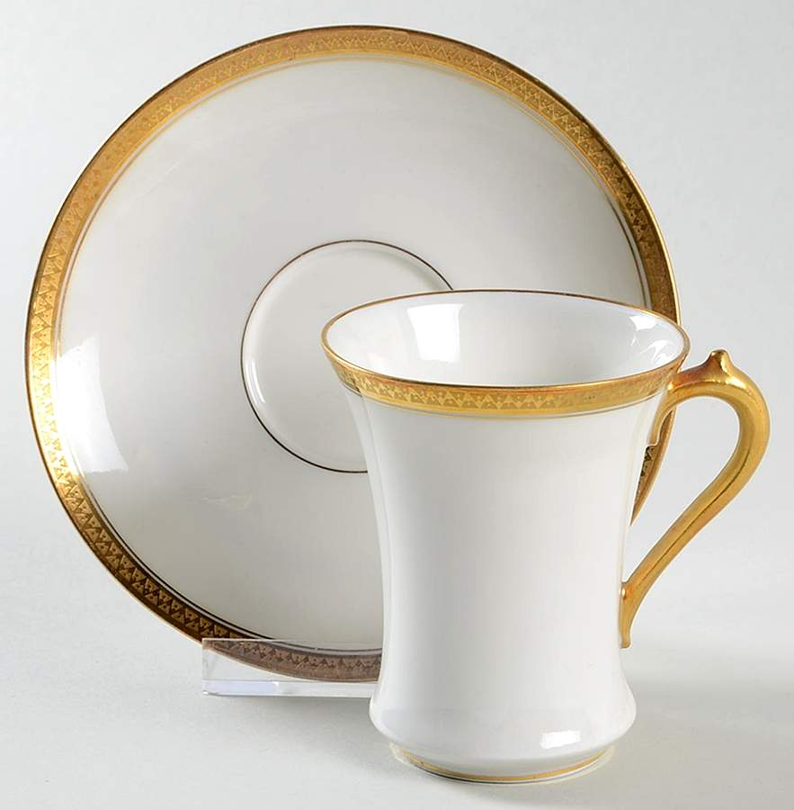 GDA5 Chocolate Cup & Saucer Set by Gerard, Dufraisseix & Abbot-1