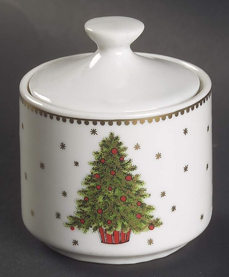 Christmas Tree (Smooth) Mini Sugar Bowl & Lid by George Good-1