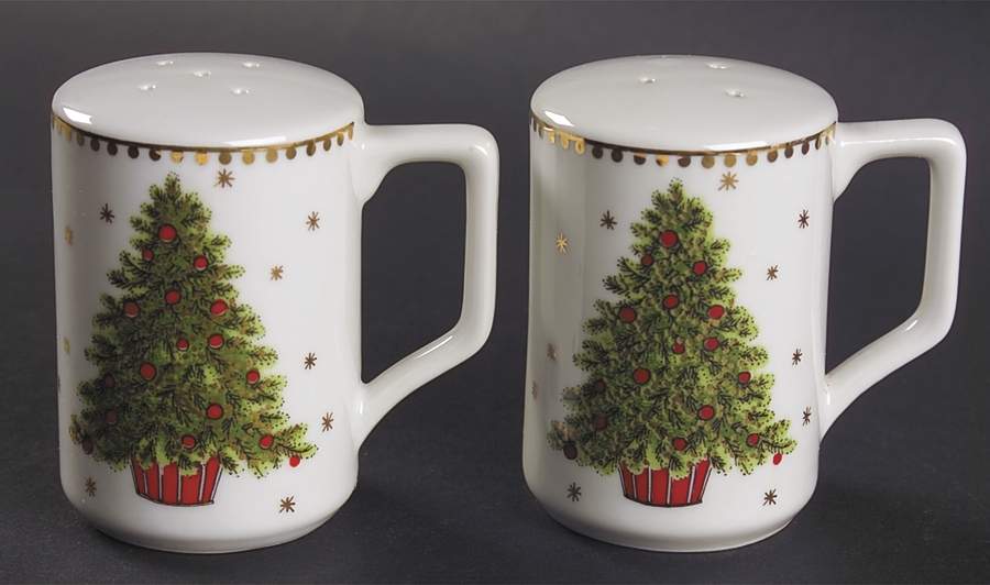 Christmas Tree (Smooth) Salt & Pepper Set by George Good-1