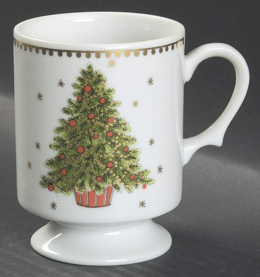 Christmas Tree (Smooth) Footed Mug by George Good-1