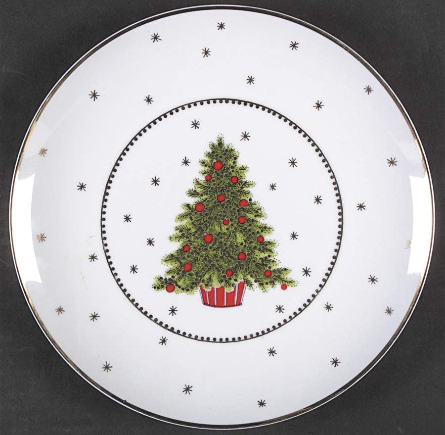 Christmas Tree (Smooth) Dinner Plate by George Good-1